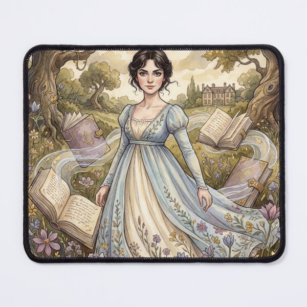 Item preview, Elizabeth Bennet Pride and Prejudice character illustration designed and sold by Vintage Designs +.