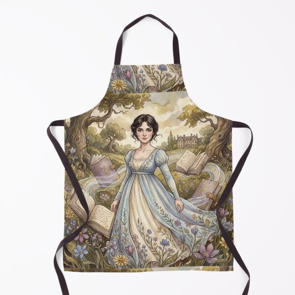 Item preview, Elizabeth Bennet Pride and Prejudice character illustration designed and sold by Vintage Designs +.