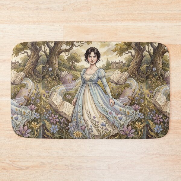 Item preview, Elizabeth Bennet Pride and Prejudice character illustration designed and sold by Vintage Designs +.