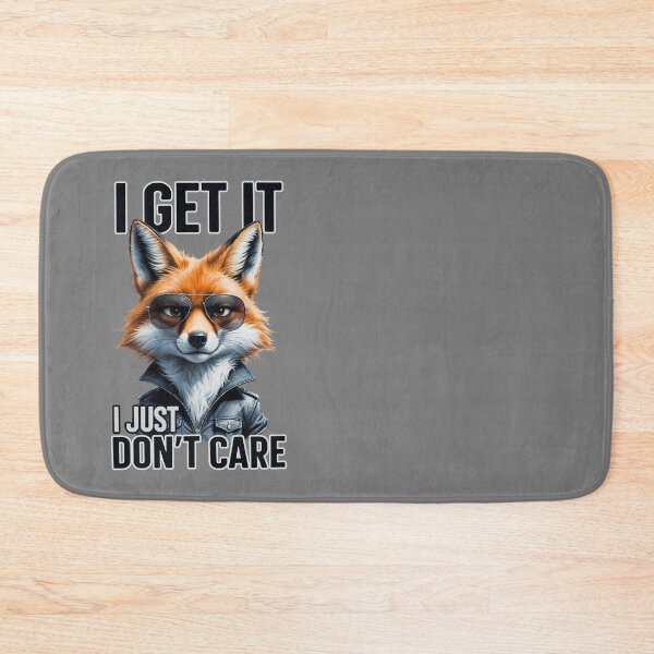 Item preview, Cool Fox, I Just Don't Care, Funny Sarcastic Quote designed and sold by QuirkySpark.