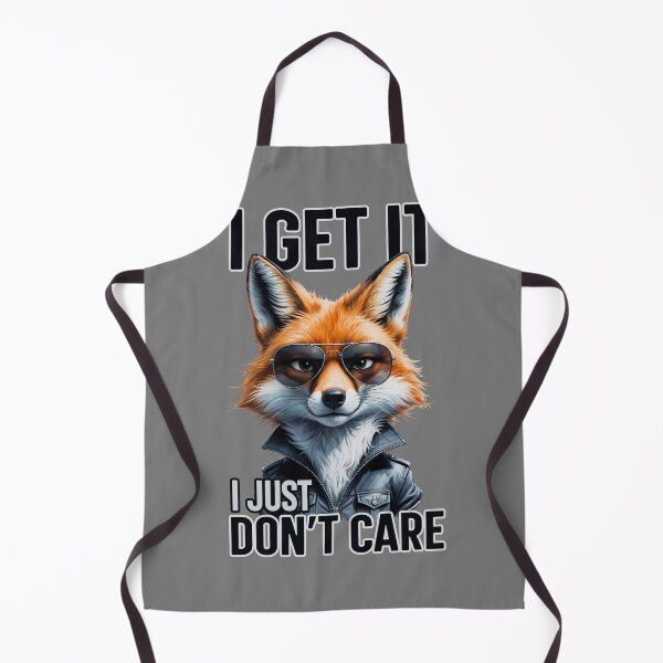 Item preview, Cool Fox, I Just Don't Care, Funny Sarcastic Quote designed and sold by QuirkySpark.