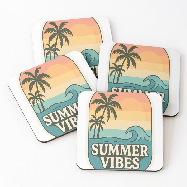 Item preview, Summer Vibes Retro Beach Sunset | Palm Trees & Ocean Waves Aesthetic designed and sold by PixelNest2411.