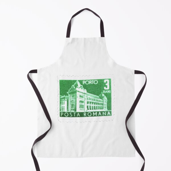 Item preview, Posta Romana Building Green Vintage Postage Stamp designed and sold by red-amber65.