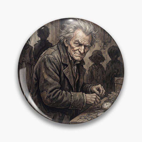 Item preview, Fagin from Oliver Twist Characters from Dickens series illustration watercolor art designed and sold by Vintage Designs +.