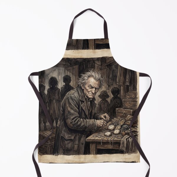 Item preview, Fagin from Oliver Twist Characters from Dickens series illustration watercolor art designed and sold by Vintage Designs +.