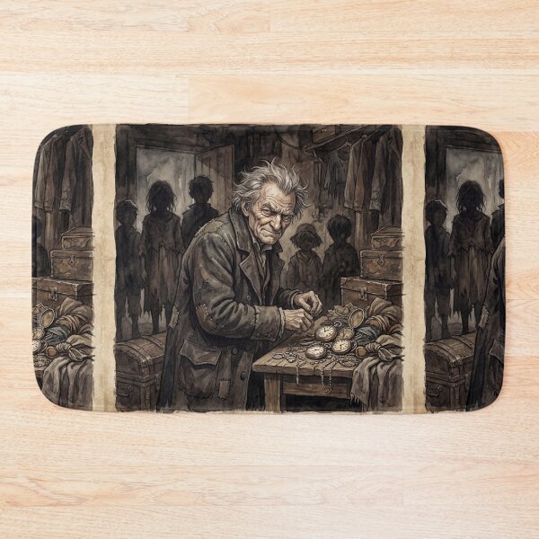 Item preview, Fagin from Oliver Twist Characters from Dickens series illustration watercolor art designed and sold by Vintage Designs +.