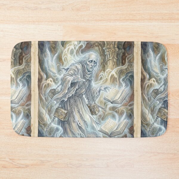 Item preview, The Ghost of Marley Characters from Dickens series illustration watercolor art designed and sold by Vintage Designs +.