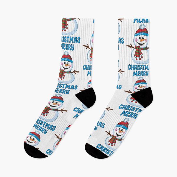 Item preview, Cute Merry Christmas Snowman – Festive Winter  designed and sold by Sensepiphoria.