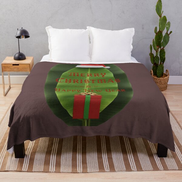 Item preview, Tropical Merry Christmas and Happy New Year Leaf Design designed and sold by DroolWorthyUS.