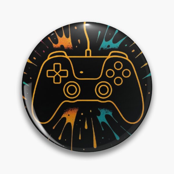 Item preview, Neon Game Controller – Color Splash Gamer Art designed and sold by Dogandesighn.