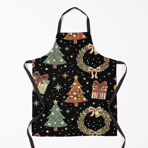 Item preview, Vintage Christmas Pattern: Festive Gifts and Wreaths designed and sold by WatercolourLily.