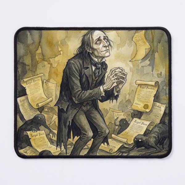 Item preview, Uriah Heep from David Copperfield Characters from Dickens series illustration watercolor art designed and sold by Vintage Designs +.