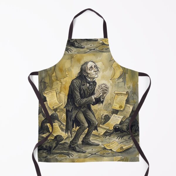 Item preview, Uriah Heep from David Copperfield Characters from Dickens series illustration watercolor art designed and sold by Vintage Designs +.