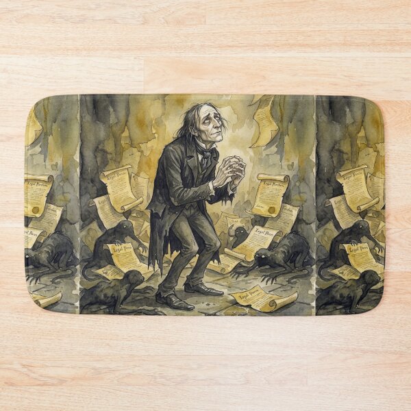 Item preview, Uriah Heep from David Copperfield Characters from Dickens series illustration watercolor art designed and sold by Vintage Designs +.