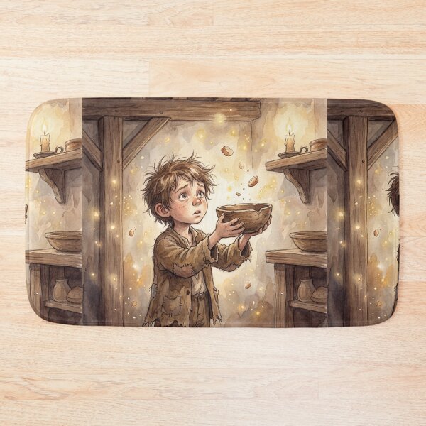 Item preview, Oliver the Hopeful Orphan from Oliver Twist Characters from Dickens series illustration watercolor art designed and sold by Vintage Designs +.