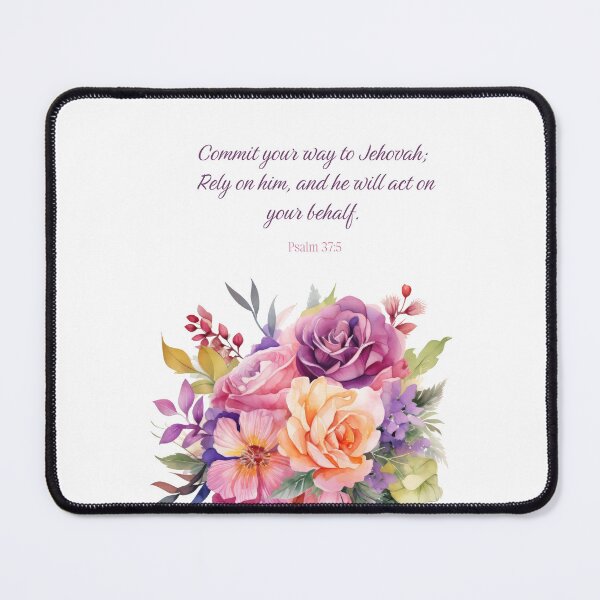 Item preview, Psalm 37:5 JW Scripture Art — Commit Your Way to Jehovah designed and sold by Kishaprints.