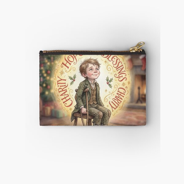 Item preview, Tiny Tim Hopeful Characters from Dickens series illustration watercolor art designed and sold by Vintage Designs +.
