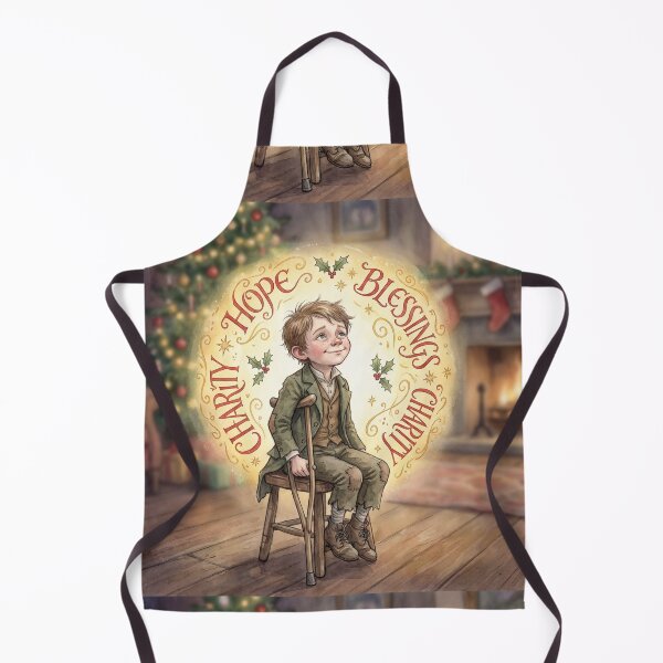 Item preview, Tiny Tim Hopeful Characters from Dickens series illustration watercolor art designed and sold by Vintage Designs +.