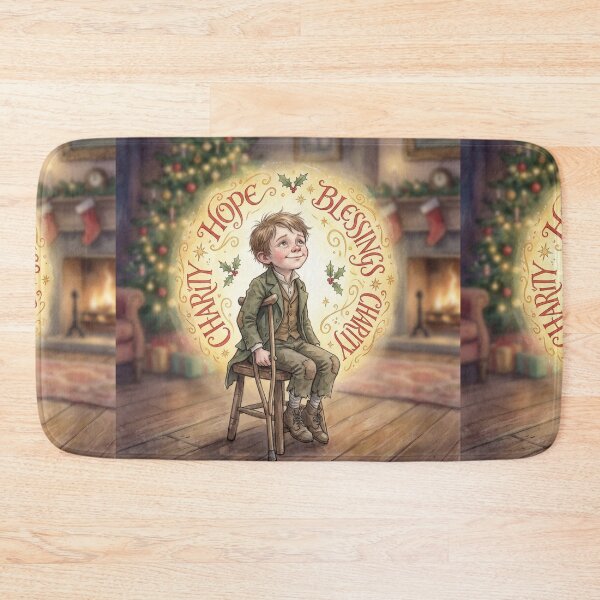 Item preview, Tiny Tim Hopeful Characters from Dickens series illustration watercolor art designed and sold by Vintage Designs +.