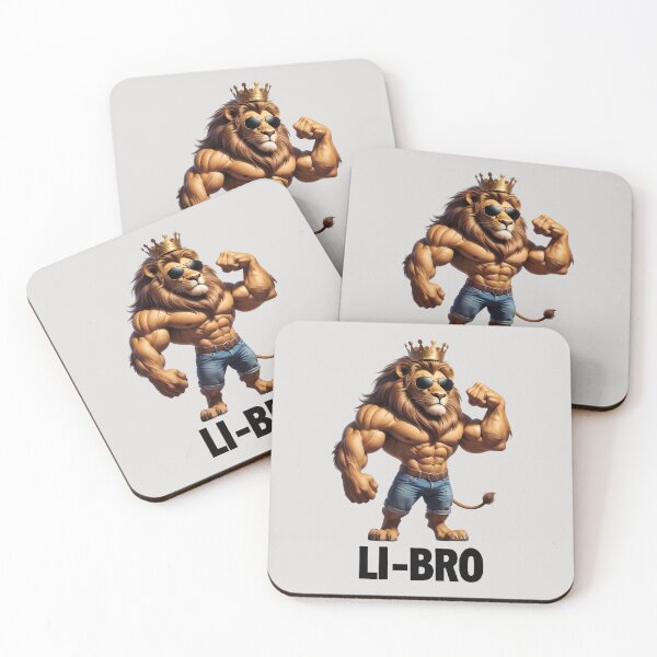 Item preview, LI-BRO Cool Muscular Lion designed and sold by QuirkySpark.