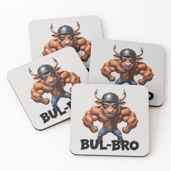 Item preview, BUL-BRO Cool Muscular Bull designed and sold by QuirkySpark.