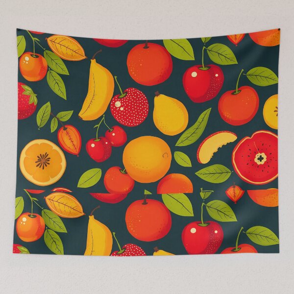 Item preview, Plum Colorful Fruit Patterns Celebrating Nature Fresh Beauty designed and sold by ART ATTACK ZONE.