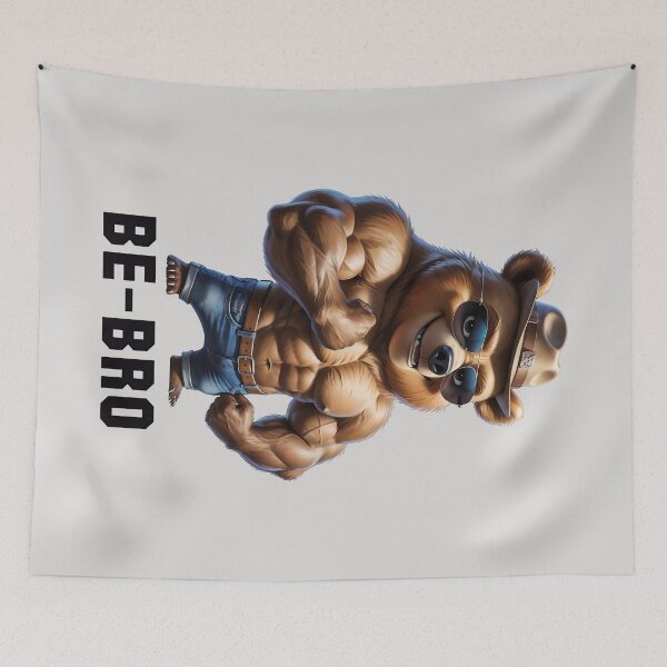 Item preview, BE-BRO Cool Muscular Bear designed and sold by QuirkySpark.