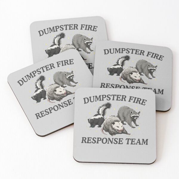 Item preview, Dumpster Fire Response Team Raccoon designed and sold by ChestOutLoud.