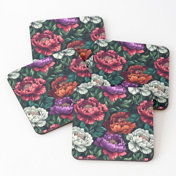 Item preview, Chic Soft Floral Peonies Print For Garden Lover Gift designed and sold by RoyalStarsPatts.