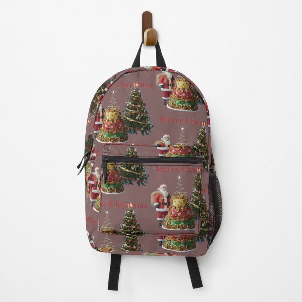 Item preview, Santa with Christmas Cake and Decorated Tree Merry Christmas Scene designed and sold by DroolWorthyUS.