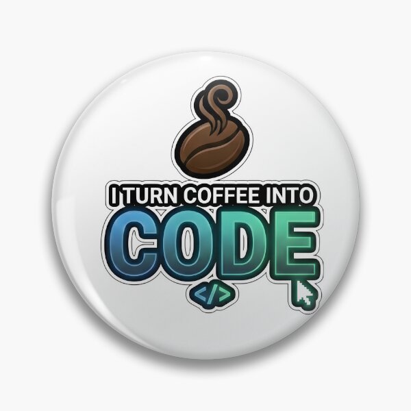 Artikelvorschau, Ich verwandle Kaffee in Code – Lustiger Programmierer-Kaffee-Witz-Aufkleber entworfen und verkauft von SoulenCify.