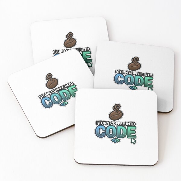 Item preview, I Turn Coffee Into Code – Funny Programmer Coffee Joke Sticker designed and sold by SoulenCify.