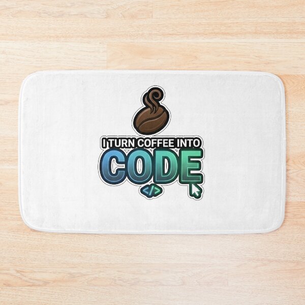 Item preview, I Turn Coffee Into Code – Funny Programmer Coffee Joke Sticker designed and sold by SoulenCify.