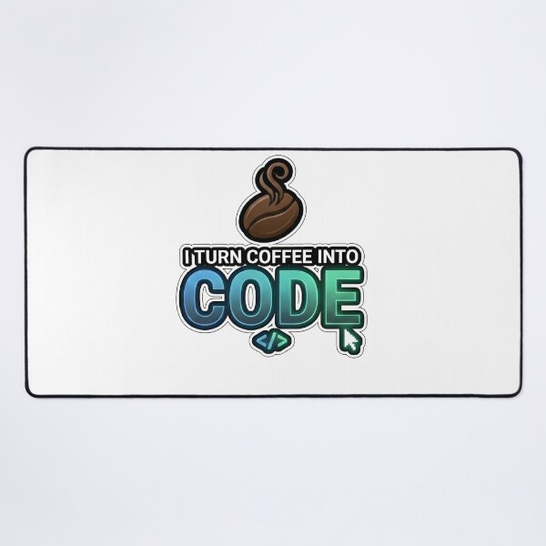 Item preview, I Turn Coffee Into Code – Funny Programmer Coffee Joke Sticker designed and sold by SoulenCify.