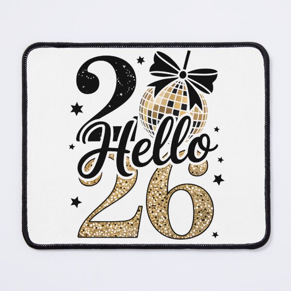 Item preview, Hello 26 – Glitter Birthday Disco Ball Design designed and sold by Mjshow96.