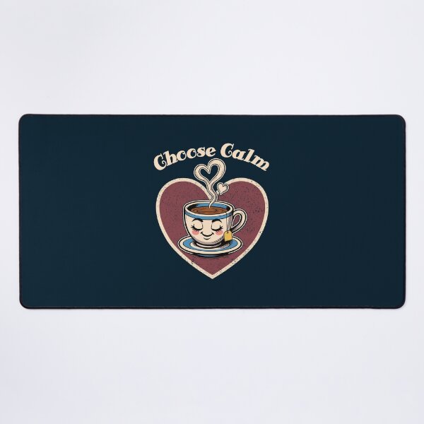 Item preview, Choose Calm Retro Cartoon Tea designed and sold by TheJollyDoodle.