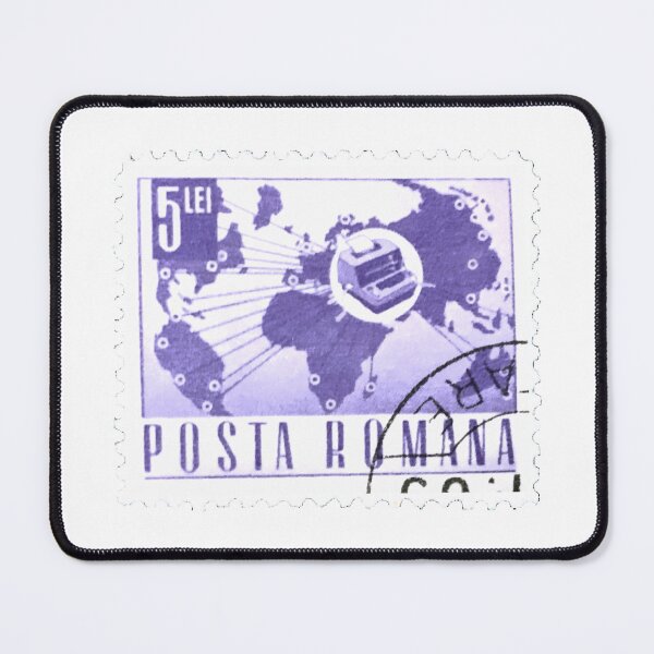 Item preview, Posta Romana Purple Vintage Postage Stamp designed and sold by red-amber65.