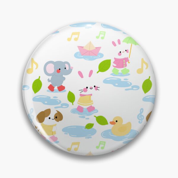 Item preview, Baby Shower Rainy Parade Pattern designed and sold by KJackArtwork.