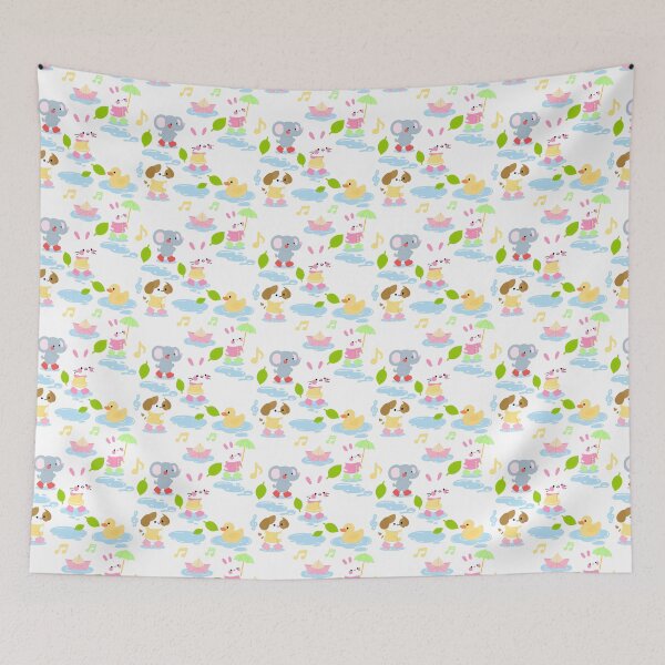 Item preview, Baby Shower Rainy Parade Pattern designed and sold by KJackArtwork.