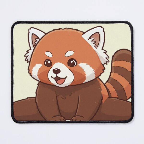 Item preview, Happy Red Panda Doing the Splits - Cute and Flexible Kawaii Art designed and sold by Wild-way Art.