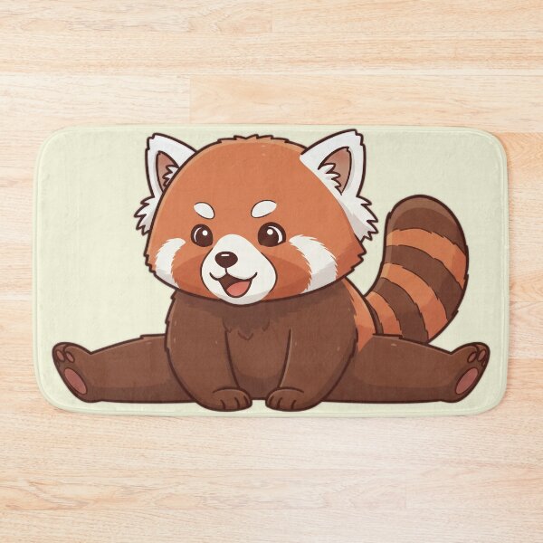 Item preview, Happy Red Panda Doing the Splits - Cute and Flexible Kawaii Art designed and sold by Wild-way Art.