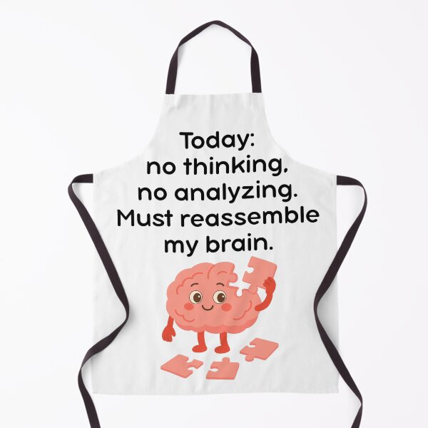 Item preview, Funny Brain Puzzle t shirt - Today I Don't Analyze designed and sold by JustFunnyStuff.