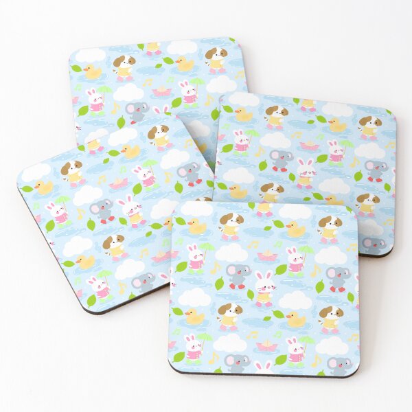 Item preview, Baby Shower Rainy Parade Pattern designed and sold by KJackArtwork.