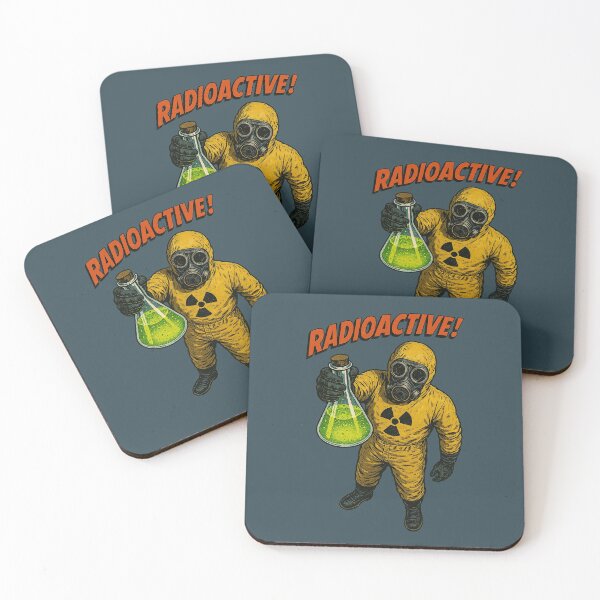 Item preview, Retro Radioactive Hazmat Worker – Vintage Toxic Flask Illustration designed and sold by The Devil's Bargain.
