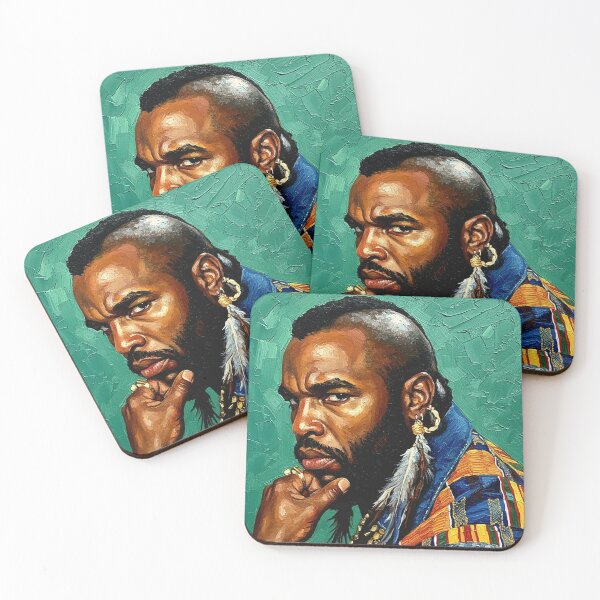 Item preview, 80s Action Star Mohawk Gold Chains Art | Colorful Military Vest Painting | Classic TV Muscle designed and sold by Art's Diner.