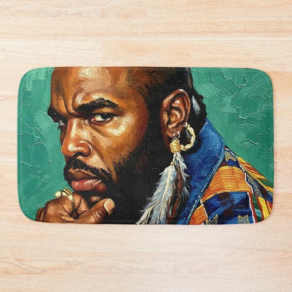 Item preview, 80s Action Star Mohawk Gold Chains Art | Colorful Military Vest Painting | Classic TV Muscle designed and sold by Art's Diner.