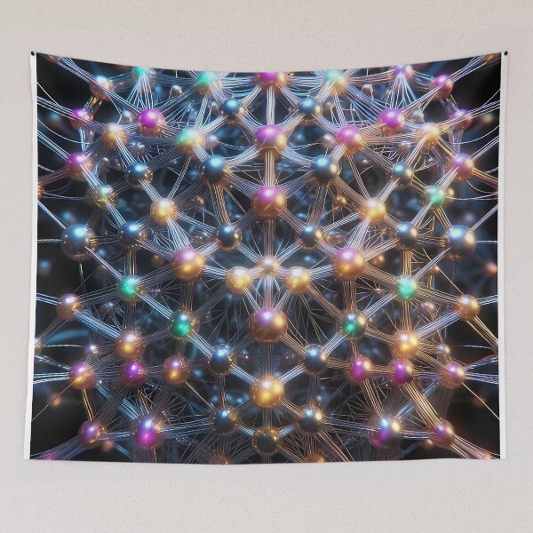 Item preview, Scifi Theme Texture of Asymmetrical Glowing Biological Neuron Synapses (image size 7840x11680) designed and sold by Digital-Davinci.