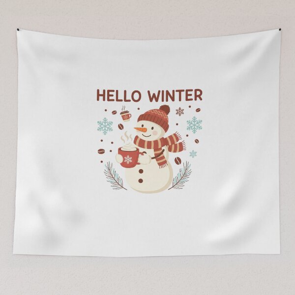 Item preview, hello winter snowman t-shirt  designed and sold by TheHappyHaul.
