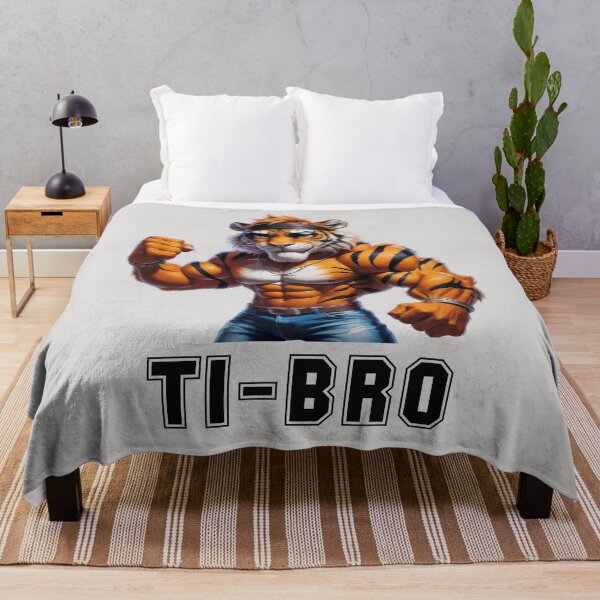 Item preview, TI-BRO Cool Muscular Tiger designed and sold by QuirkySpark.