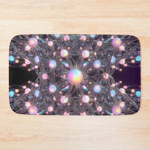 Item preview, Scifi Theme Texture of Asymmetrical Glowing Biological Neuron Synapses (image size 7840x11680) designed and sold by Digital-Davinci.